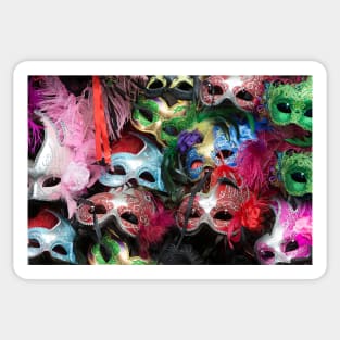 Mardi Gras Masks Sticker